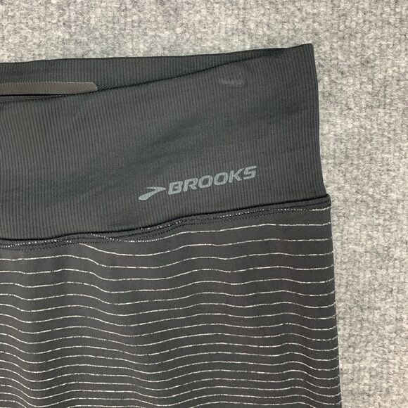Brooks Streak Shadow Runners Tight Womens M Ombre Striped Compression Leggings - Picture 3 of 10